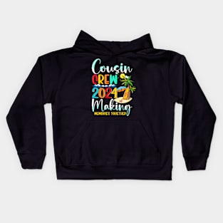 Cousin Crew 2024 Summer Vacation Beach Family Matching Kids Hoodie